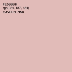 #E0BBB8 - Cavern Pink Color Image