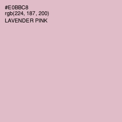 #E0BBC8 - Lavender Pink Color Image