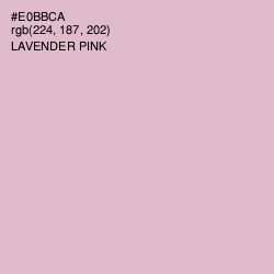 #E0BBCA - Lavender Pink Color Image