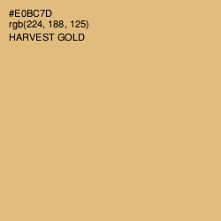 #E0BC7D - Harvest Gold Color Image