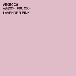 #E0BCC8 - Lavender Pink Color Image