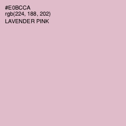 #E0BCCA - Lavender Pink Color Image