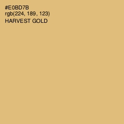 #E0BD7B - Harvest Gold Color Image