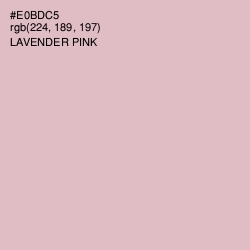 #E0BDC5 - Lavender Pink Color Image