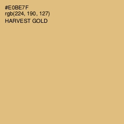 #E0BE7F - Harvest Gold Color Image