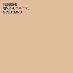 #E0BE9E - Gold Sand Color Image