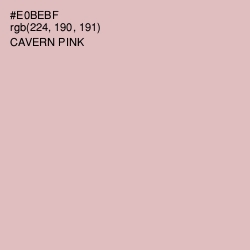 #E0BEBF - Cavern Pink Color Image