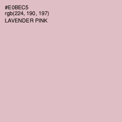 #E0BEC5 - Lavender Pink Color Image