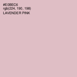 #E0BEC6 - Lavender Pink Color Image