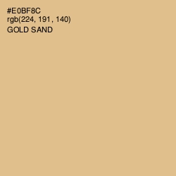 #E0BF8C - Gold Sand Color Image