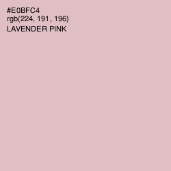 #E0BFC4 - Lavender Pink Color Image