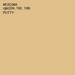 #E0C08A - Putty Color Image