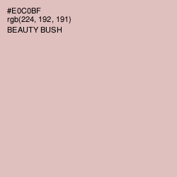 #E0C0BF - Beauty Bush Color Image