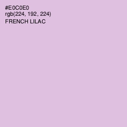 #E0C0E0 - French Lilac Color Image