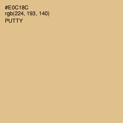 #E0C18C - Putty Color Image