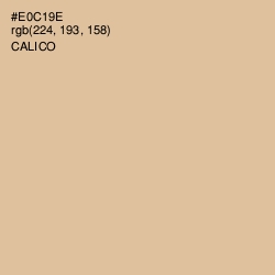 #E0C19E - Calico Color Image