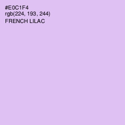 #E0C1F4 - French Lilac Color Image