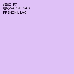 #E0C1F7 - French Lilac Color Image