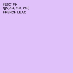 #E0C1F9 - French Lilac Color Image