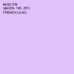 #E0C1FB - French Lilac Color Image