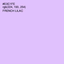 #E0C1FE - French Lilac Color Image