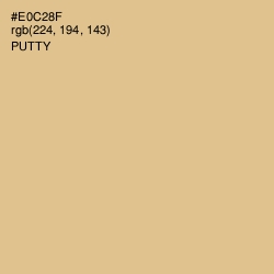 #E0C28F - Putty Color Image