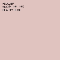 #E0C2BF - Beauty Bush Color Image