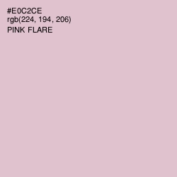 #E0C2CE - Pink Flare Color Image