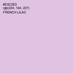 #E0C2E3 - French Lilac Color Image