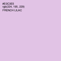 #E0C3E5 - French Lilac Color Image