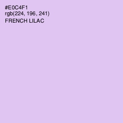 #E0C4F1 - French Lilac Color Image