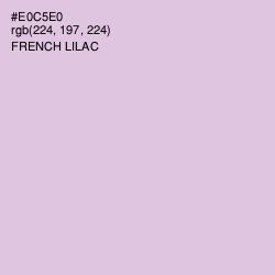 #E0C5E0 - French Lilac Color Image