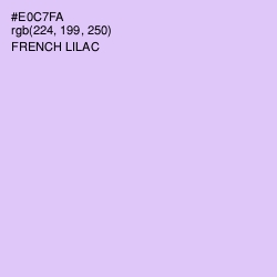 #E0C7FA - French Lilac Color Image