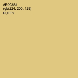 #E0C881 - Putty Color Image