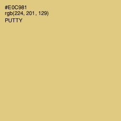#E0C981 - Putty Color Image