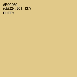 #E0C989 - Putty Color Image