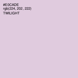 #E0CADE - Twilight Color Image