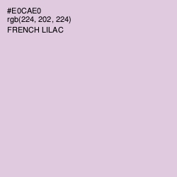 #E0CAE0 - French Lilac Color Image