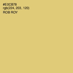 #E0CB78 - Rob Roy Color Image