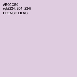 #E0CCE0 - French Lilac Color Image