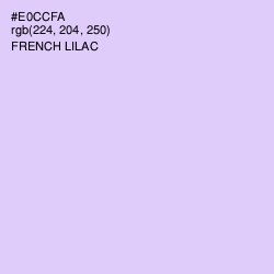 #E0CCFA - French Lilac Color Image