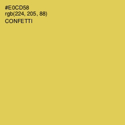 #E0CD58 - Confetti Color Image