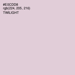 #E0CDD8 - Twilight Color Image