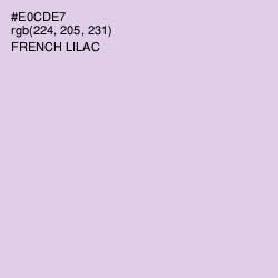 #E0CDE7 - French Lilac Color Image