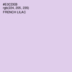 #E0CDEB - French Lilac Color Image