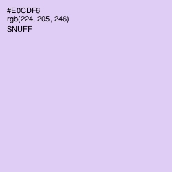 #E0CDF6 - Snuff Color Image