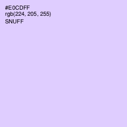 #E0CDFF - Snuff Color Image