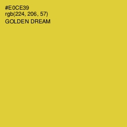 #E0CE39 - Golden Dream Color Image