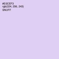 #E0CEF3 - Snuff Color Image