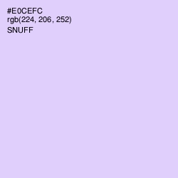 #E0CEFC - Snuff Color Image